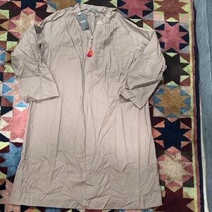 Beige fawn blush Kurta kameez lawn Generation 14 large to X-Large new